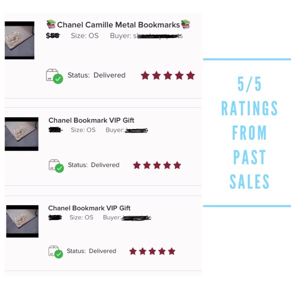 📚CHANEL Camellia Metal Bookmarks📚 - Picture 5 of 5